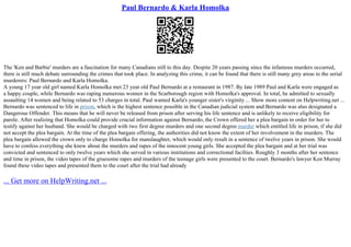 Paul Bernardo &Amp; Karla Homolka | PPT
