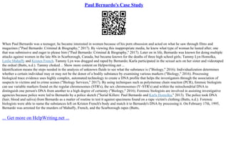 Paul Bernardo &Amp; Karla Homolka | PPT
