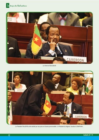 Paul Biya - Cameroun - Bulletin mensuel N°19 Le Temps des Réalisations