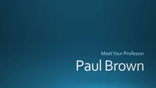 Paul brown