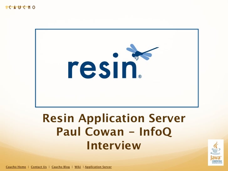 Resin Application Server and Cloud discussed by Paul Cowan