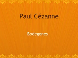 Bodegones Paul Cézanne 