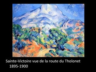 Sainte-Victoire vue de la route du Tholonet 1895-1900 