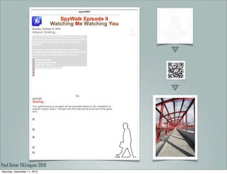 Paul Driver TICLinguas 2010
Saturday, December 11, 2010
 