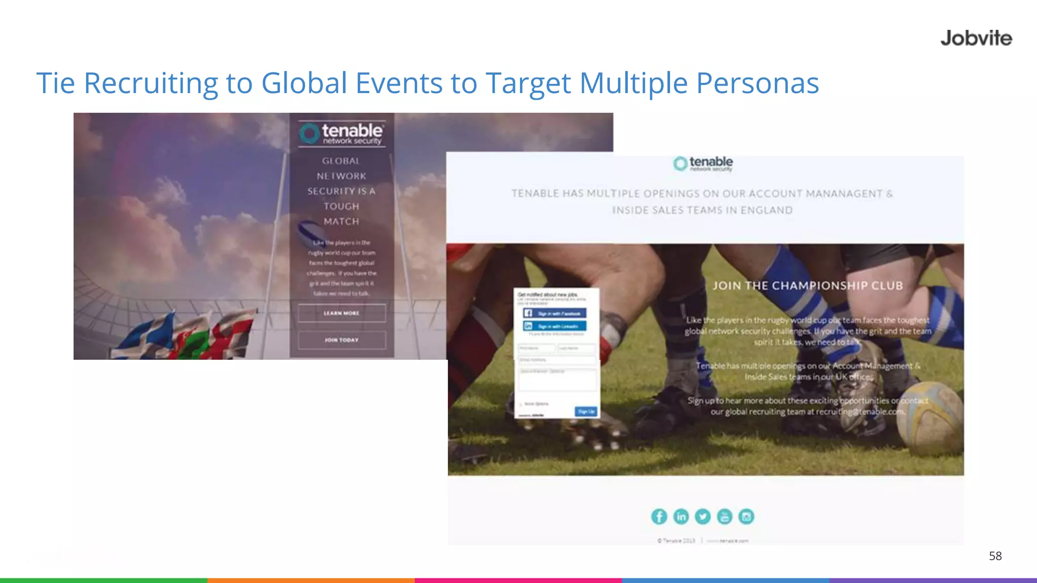 58
Tie Recruiting to Global Events to Target Multiple Personas
 