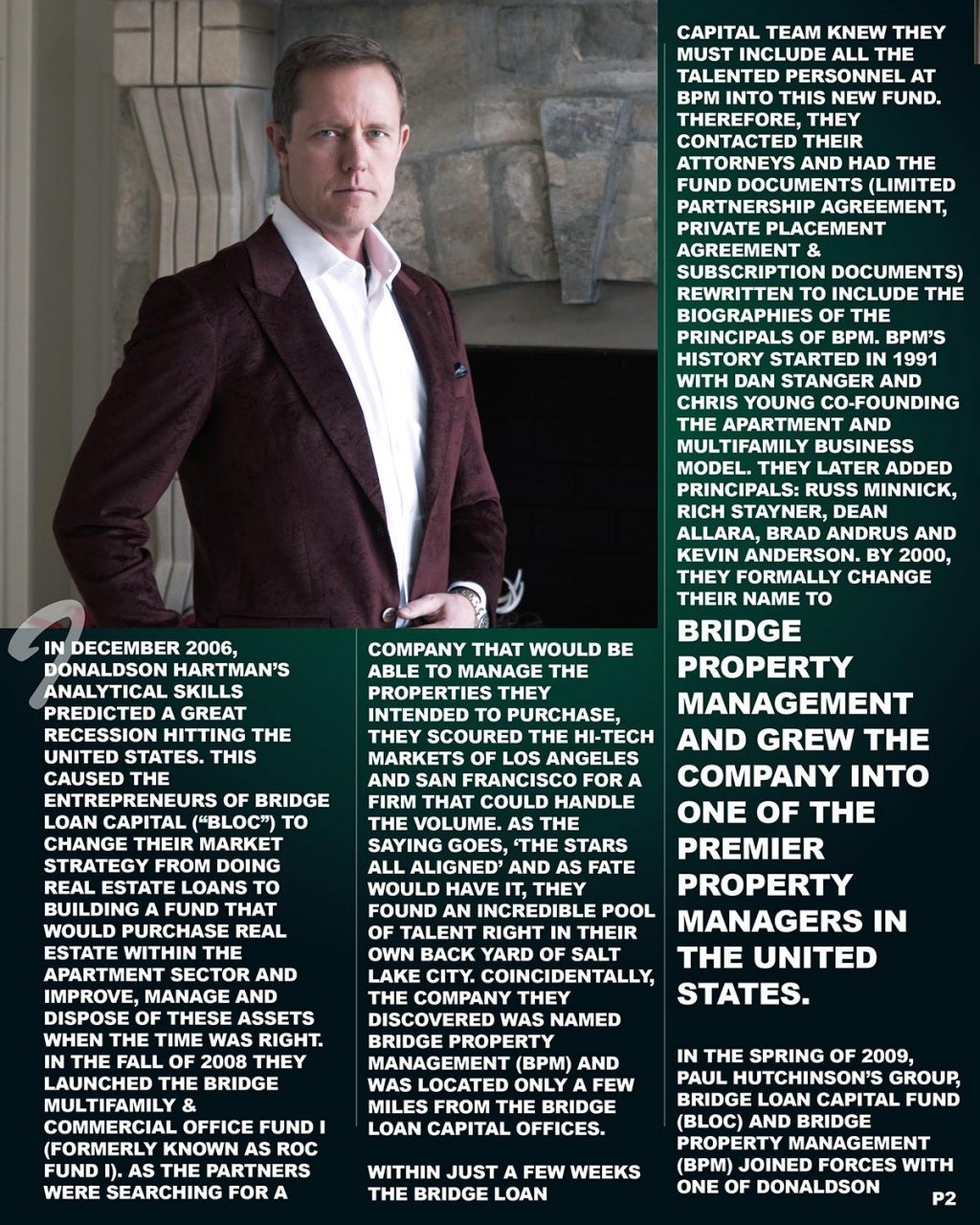 Paul Hutchinson Investor Success Magazine Bridge Investment Group Rev