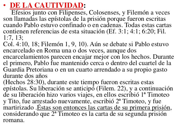 Epistolas Paulinas Clase de hoy 5/7/2011