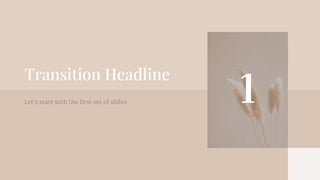 1
Transition Headline
Let’s start with the first set of slides
 