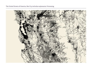 The United Streets of America, Ben Fry, technika wykonania: Processing
 