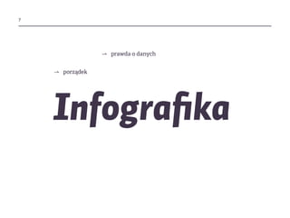 ?
⇀ porządek
Infografika
⇀ prawda o danych
 