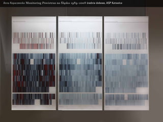 Dyplomy pracowni Informacji Wizualnej | Anna Kopaczewska, Monitoring powietrza na Śląsku, 2008
 