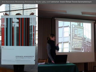 Dyplomy pracowni Informacji Wizualnej | Anna Kopaczewska, Monitoring powietrza na Śląsku, 2008
 