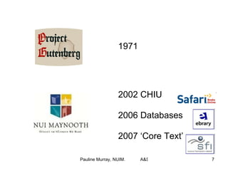 1971 2002 CHIU 2006 Databases 2007 ‘Core Text’  