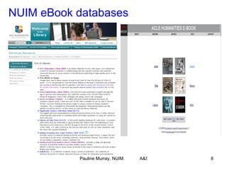 NUIM eBook databases 
