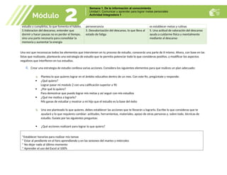 Autoconocimiento y Estrategias para el Éxito Académico y Personal | DOCX