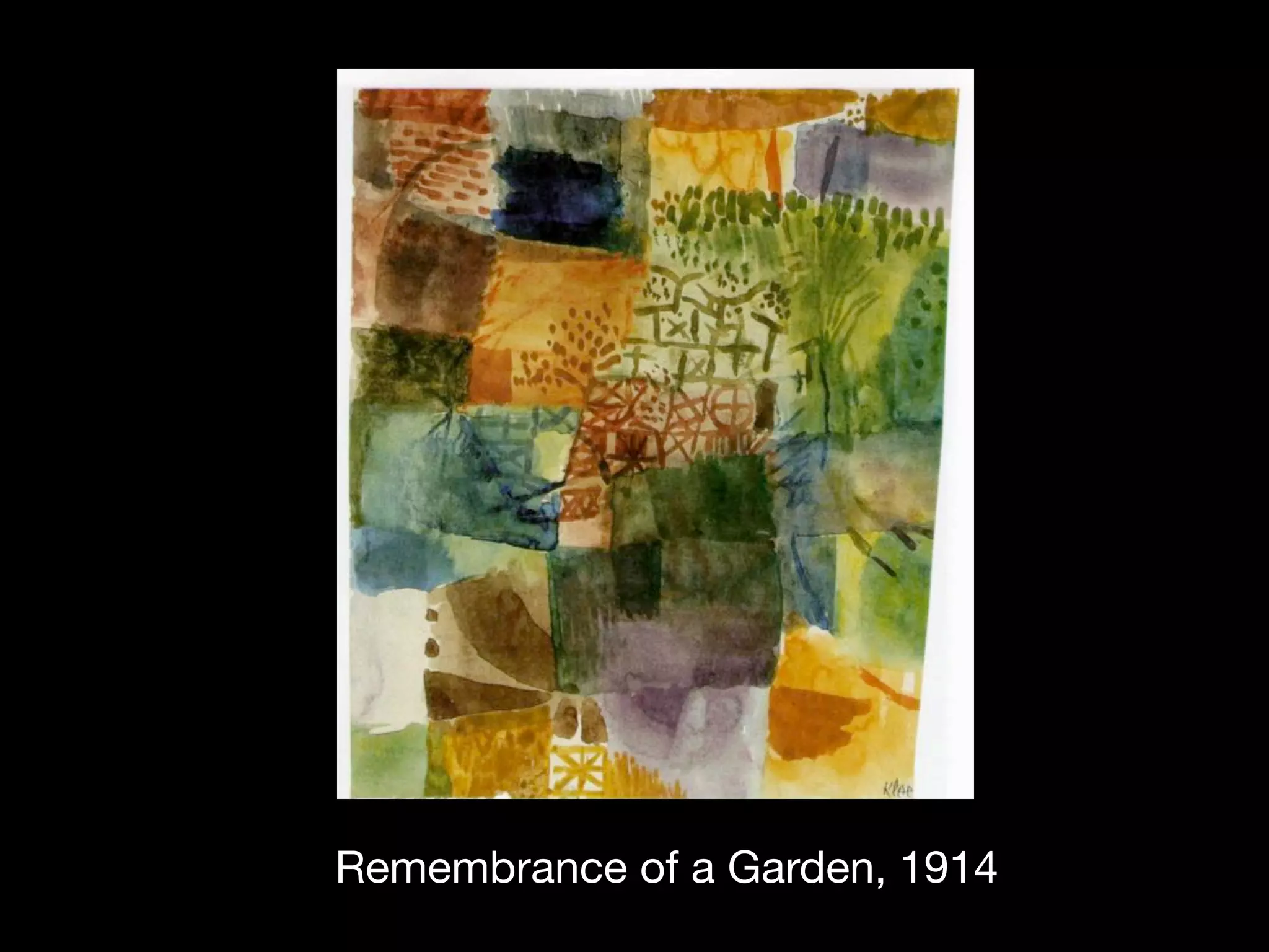 Remembrance of a Garden, 1914
 