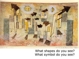 What shapes do you see?
What symbol do you see?
