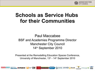 Schools as Service Hubs  for their Communities ,[object Object],[object Object],[object Object],[object Object],[object Object],[object Object]