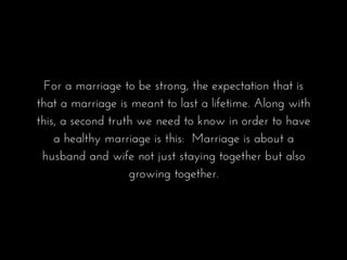 A Healthy Marriage by Pastor Paul McCart