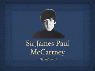 Paul McCartney Biography | PPT