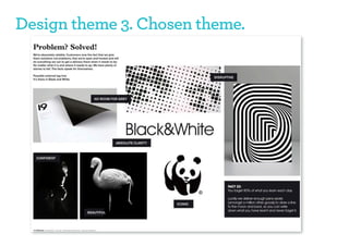 Design theme 3. Chosen theme.
 