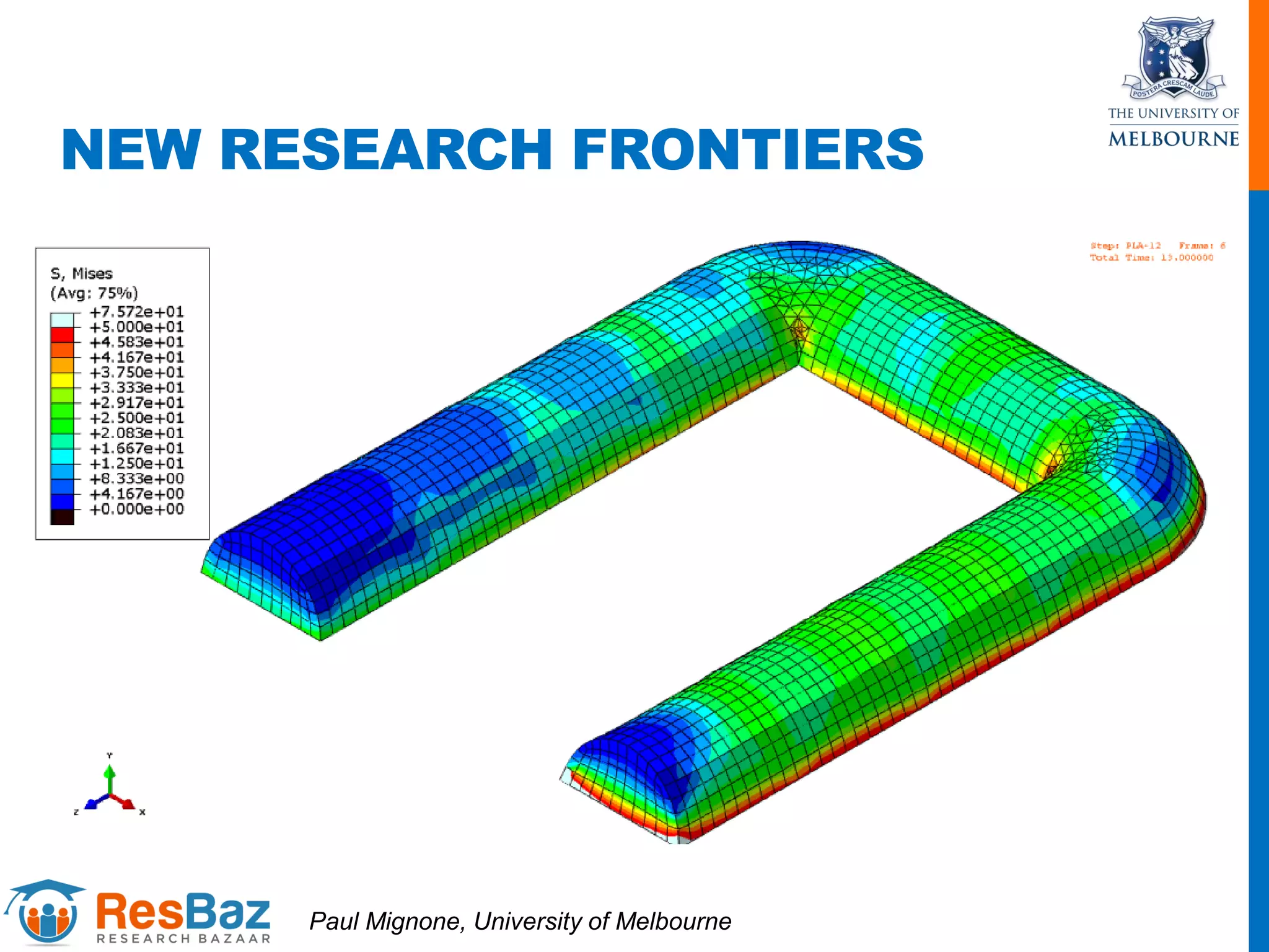 NEW RESEARCH FRONTIERS
Paul Mignone, University of Melbourne
 