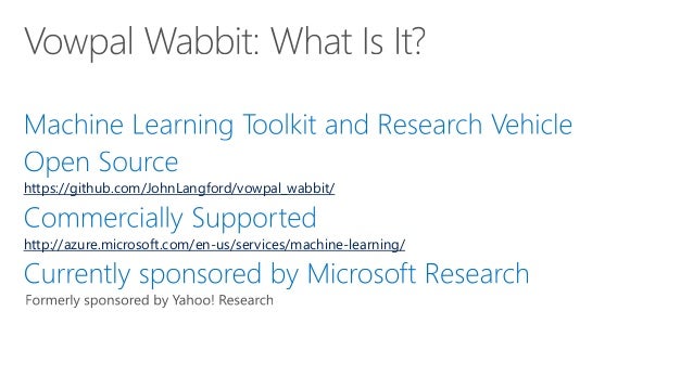 vowpal wabbit