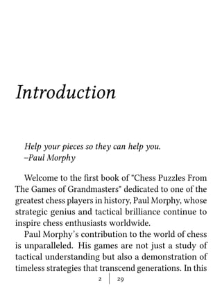 Chess Puzzles From The Games of Grandmasters | PDF