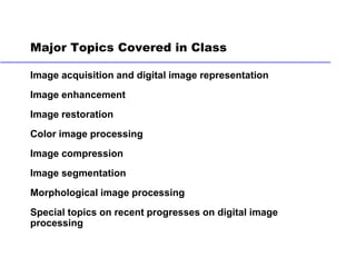 Digital Image Processing for Bachelor and Masters | PDF