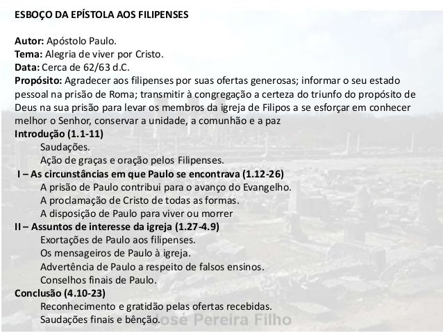 Paulo e a igreja em filipos lição 1