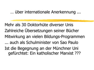 über die Päd. der Hoffnung 