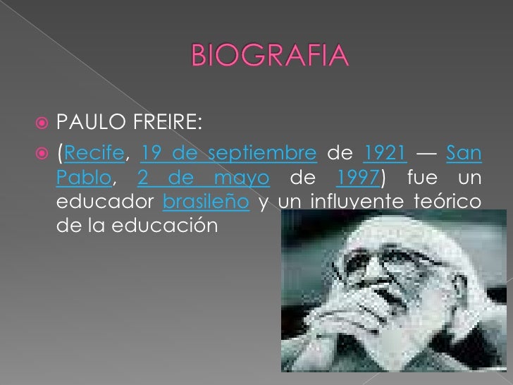 Paulo freire y la educacion popular