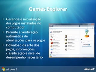 Central de AçõesConcentração de mensagens relacionadas à Segurança e Manutenção do Windows 7Centraliza e gerencia status dos recursos abaixo: