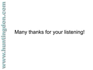 Many thanks for your listening!
 