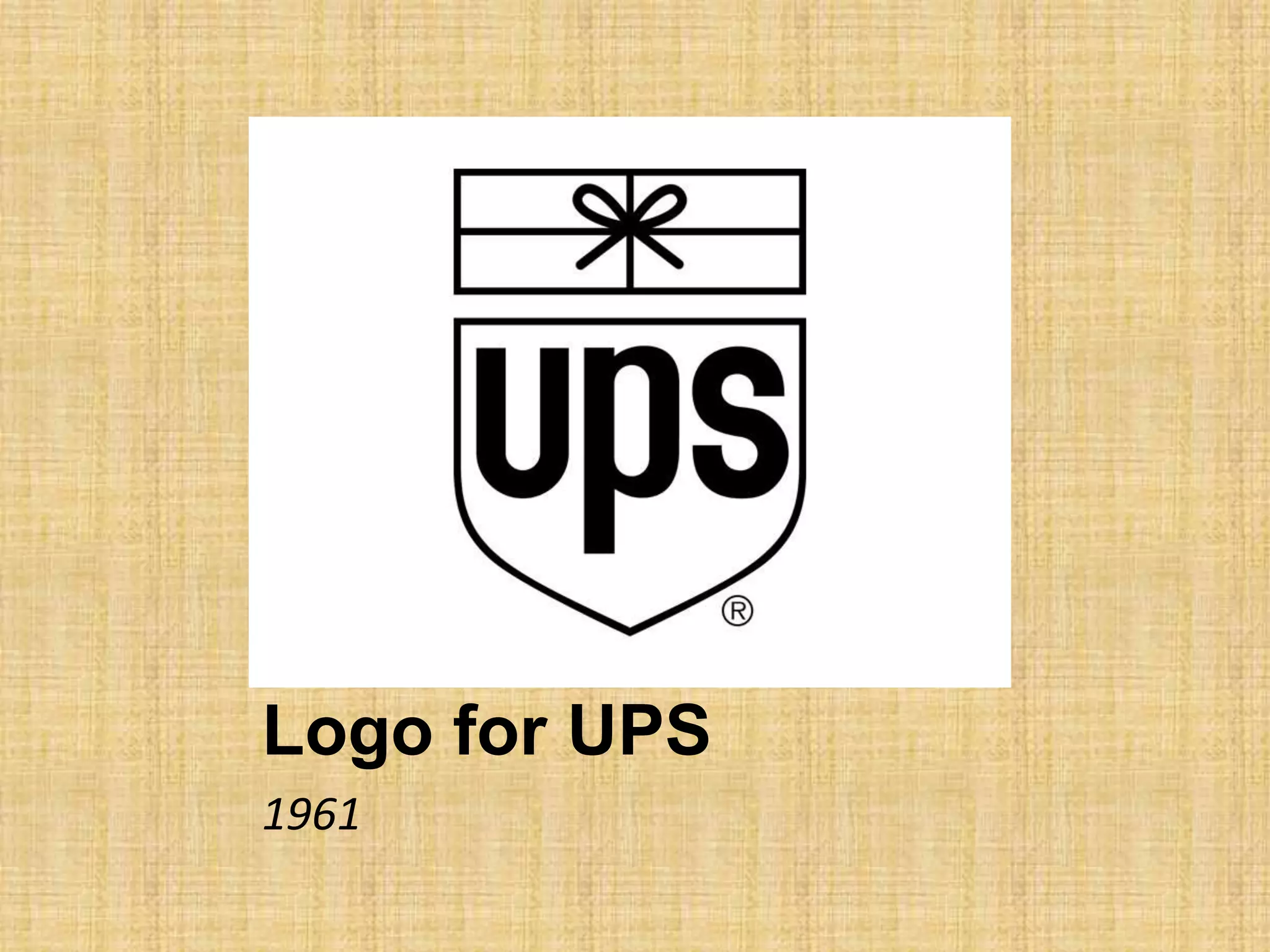 Logo for UPS
1961