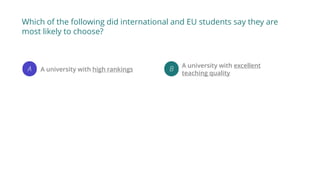 International and EU Students: Initial Insights from the International Student Survey 2017
