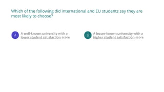 International and EU Students: Initial Insights from the International Student Survey 2017