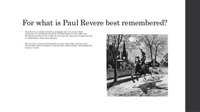 paul revere and the world he lived in