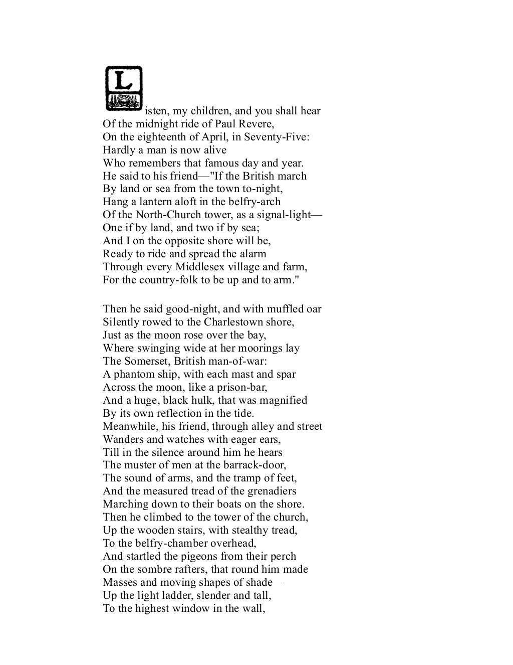 Paul Revere's Midnight Ride