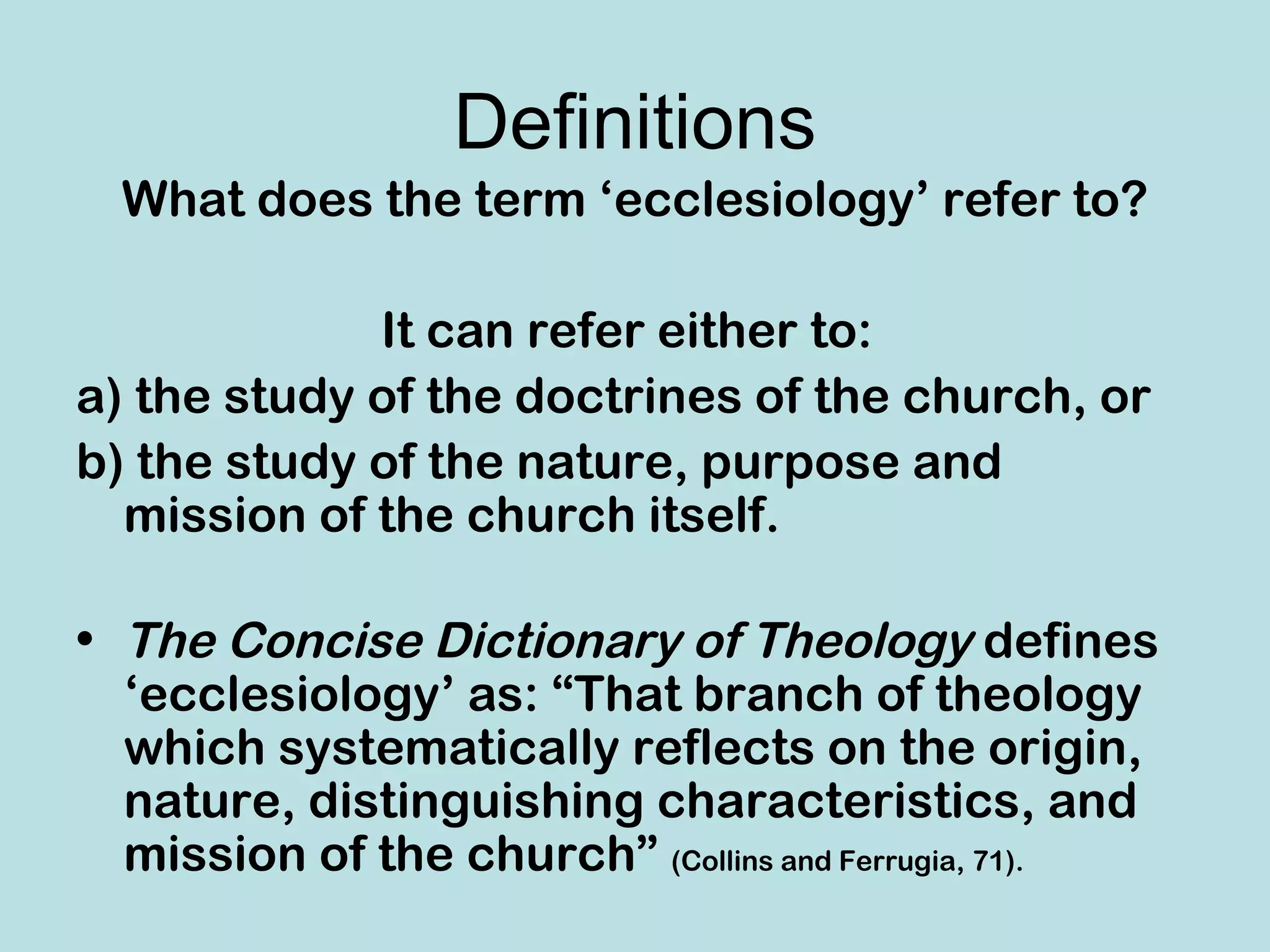Pauline Evangelism Session 14: Paul’s Ecclesiology | PPT