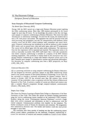 The Electronic College