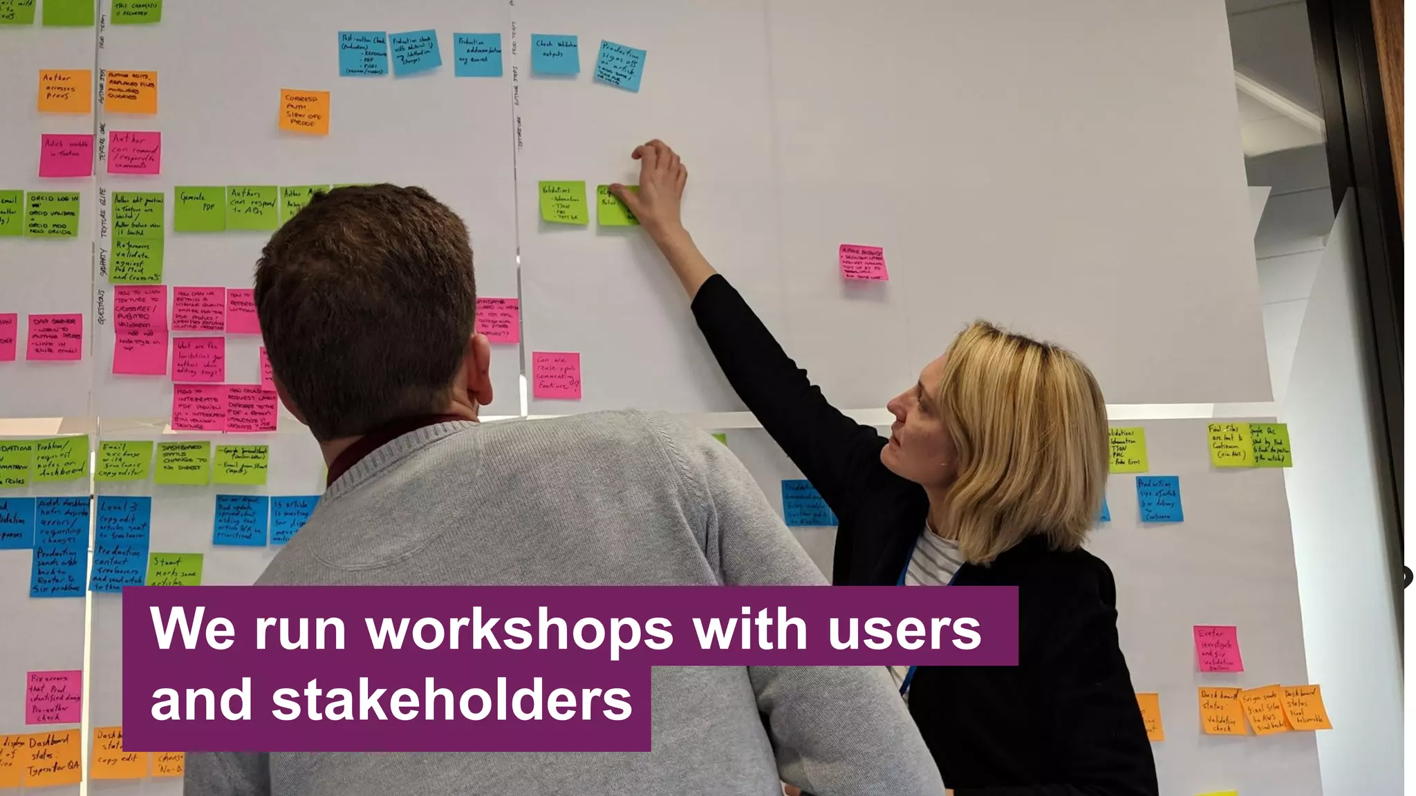 How do we build tools that are easy to use?
● Workshops: we run with users and stakeholders
● Short feedback loops: we iterate on feedback and
adapt our design
● User tests: we make sure that our solution works wellWe run workshops with users
and stakeholders
 