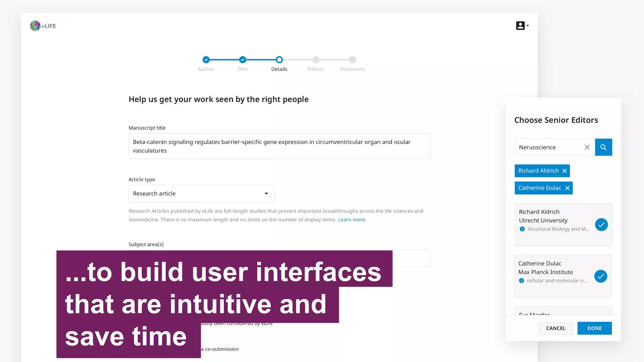 ...to build user interfaces
that are intuitive and
save time
 