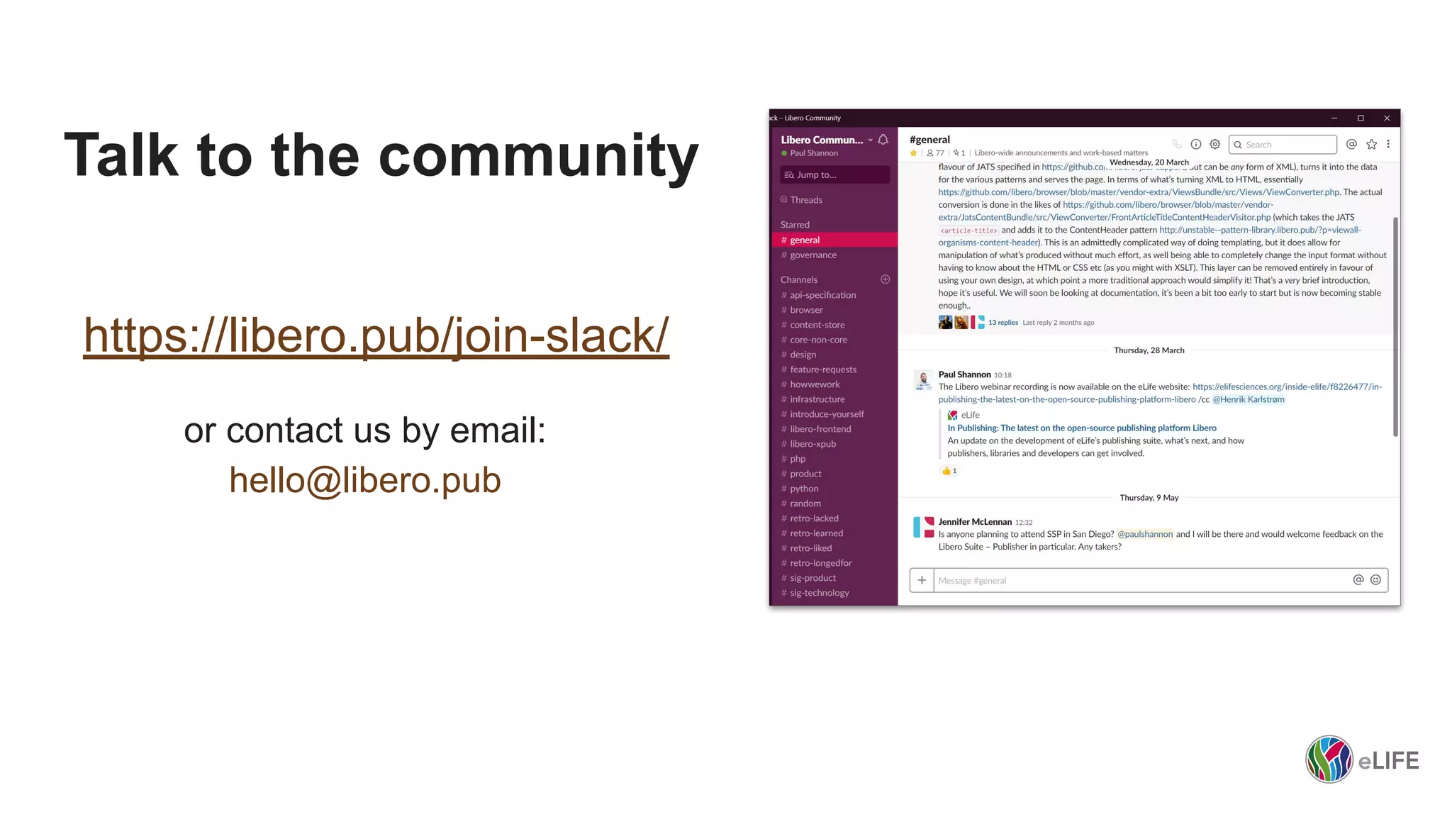Talk to the community
https://libero.pub/join-slack/
or contact us by email:
hello@libero.pub
 