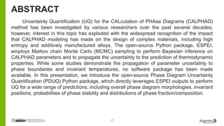 UNCERTAINTY QUANTIFICATION OF PHASE EQUILIBRIA AND THERMODYNAMICS | PPT