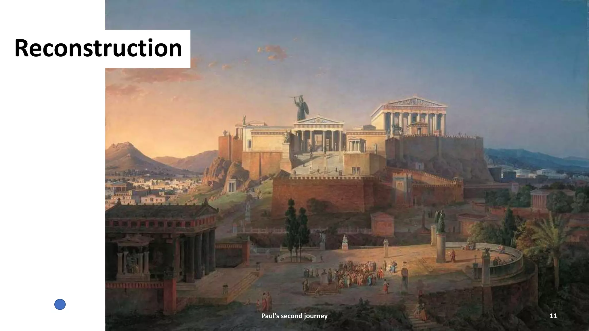 Reconstruction
Paul's second journey 11
 