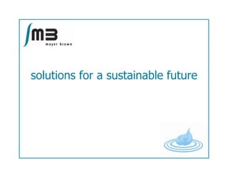 solutions for a sustainable future
 