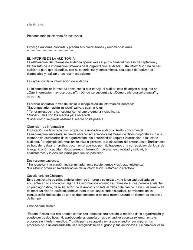 ejemplo de un informe ejecutivo corto