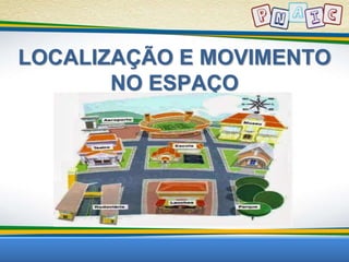 LOCALIZAÇÃO E MOVIMENTO 
NO ESPAÇO 
 
