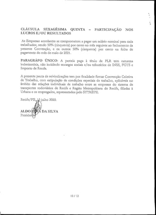 Pauta reivindicacao 2020